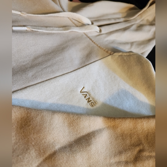 Small men's tan patch Vans hoodie - Picture 4 of 5